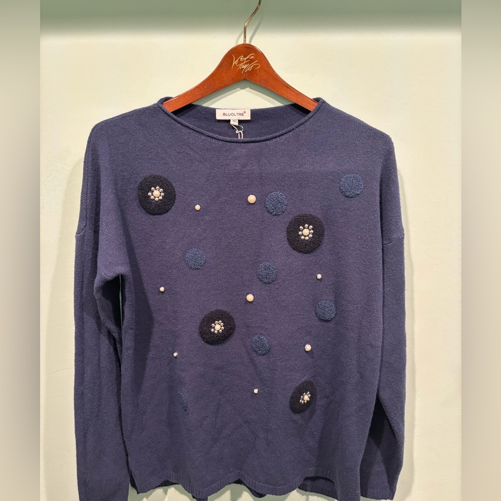 Bluoltre beaded sweater